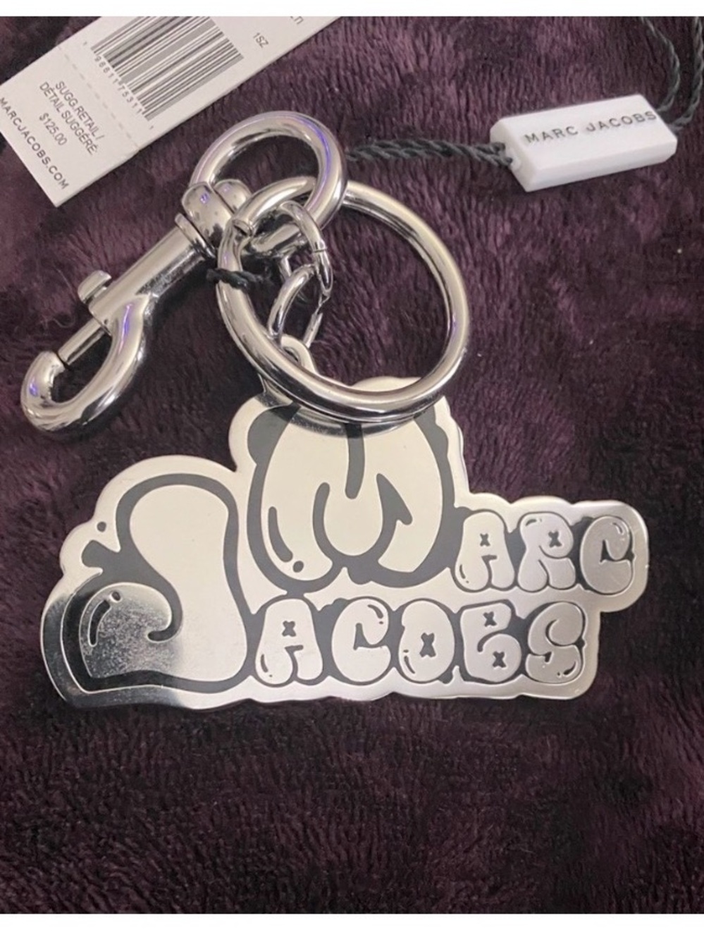 Marc Jacobs Silver Key Chain